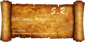 Sümegi Robin névjegykártya